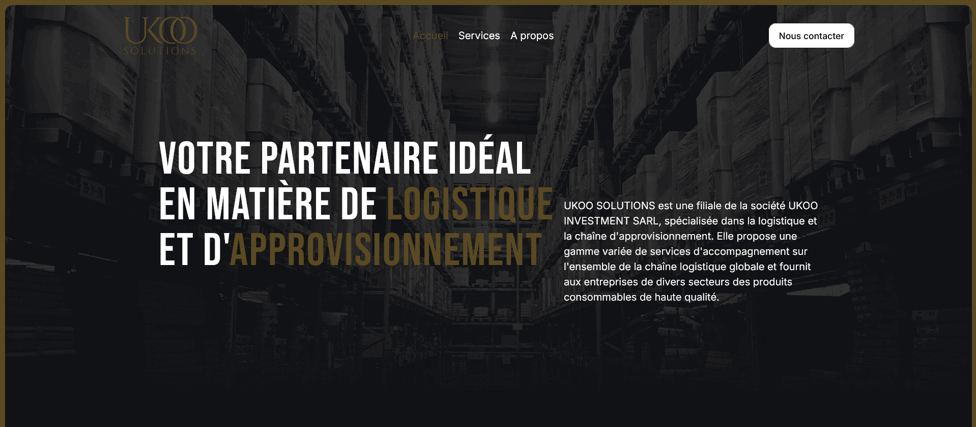 Apercu du projet Ukoo solutions